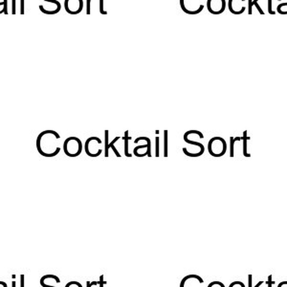 Cocktail Sort