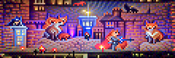 #717 The foxes are saving a city in the night