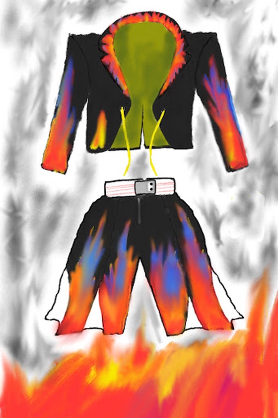 May Weather Magma punches.The last dance Suit.