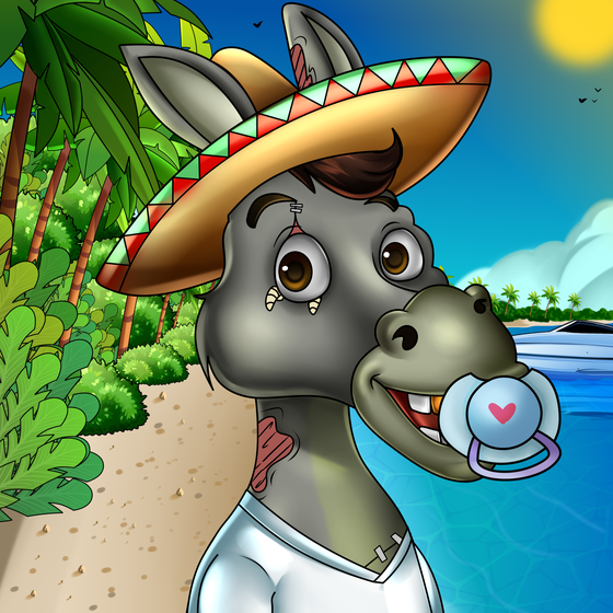 Sombrero Donkey #2910