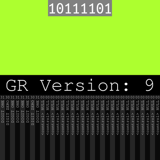 10111101 (GR version 9)