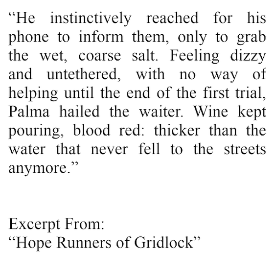 Hope Runners of Gridlock Excerpt 10