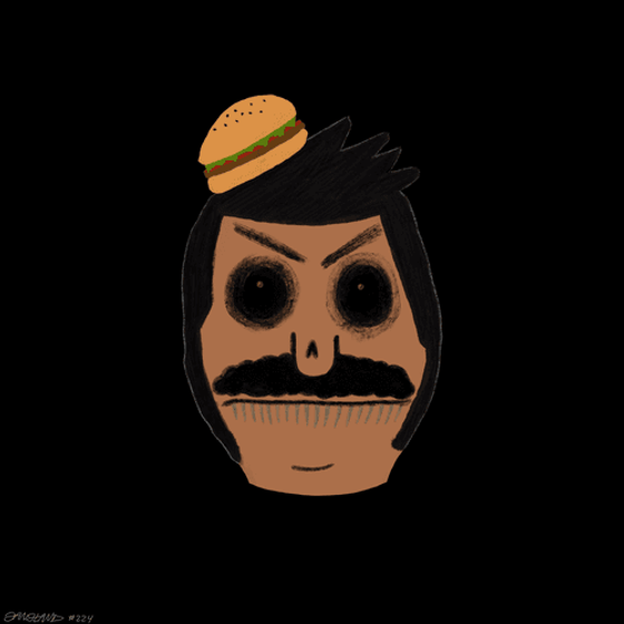 Gangland Skull #224 - by Eddie Gangland