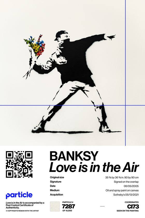 Banksy | Love Is In The Air #7287