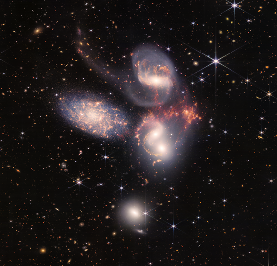 Stephan's Quintet (NIRCam and MIRI Composite Image) 15