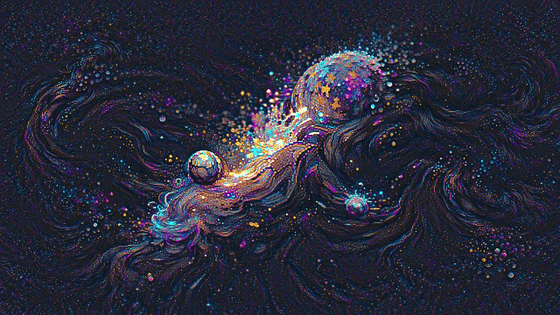 FLOWING ORB GALAXY