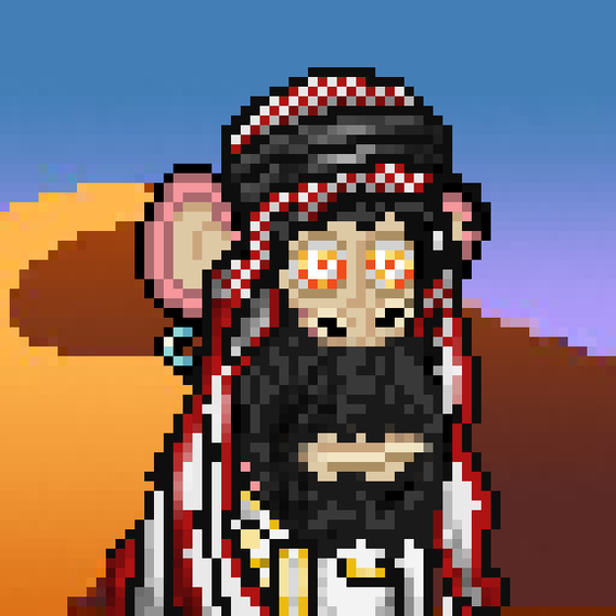 The Bored Pixel Ape Saudis #1758