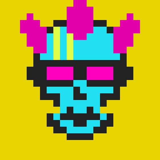 Cyber CryptoSkull #257