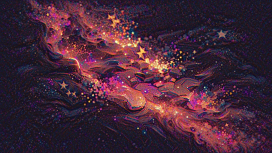 GLOWING STARS GALAXY