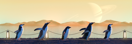 Five Penguins #2866