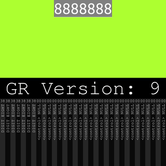 8888888 (GR version 9)