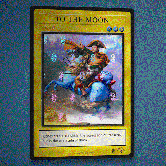 To The Moon - Card