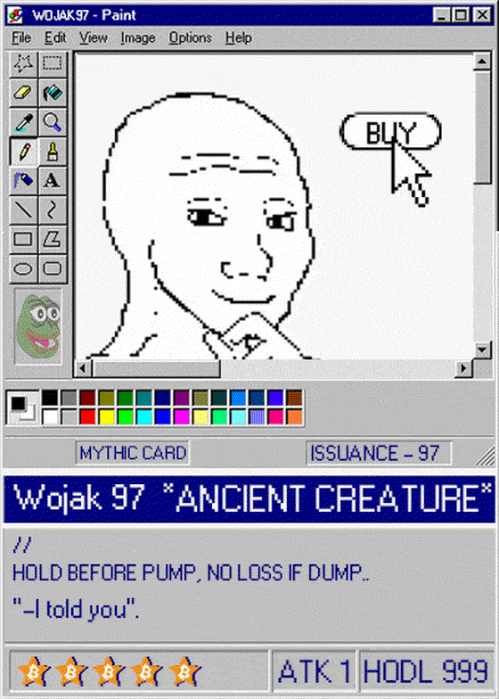 WOJAKPAINT 1/97 - The Wojak Way - Series 1 Card 15