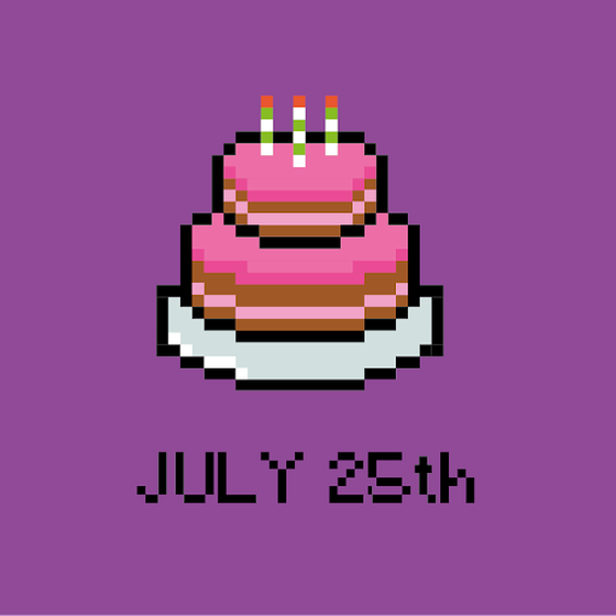 CryptoBirthdayCake #207 July 25th