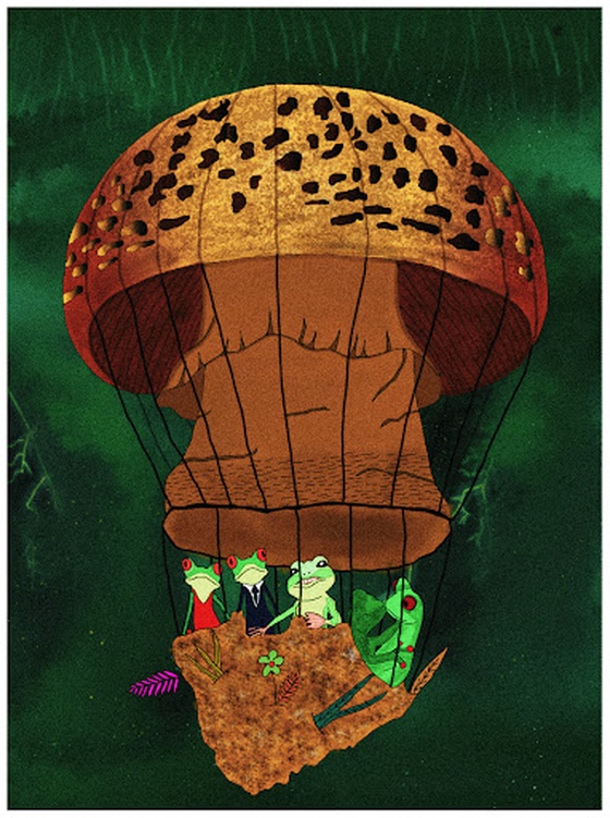 Hot air mushroom.