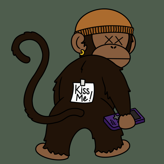 Kiss Me Monkey #6427