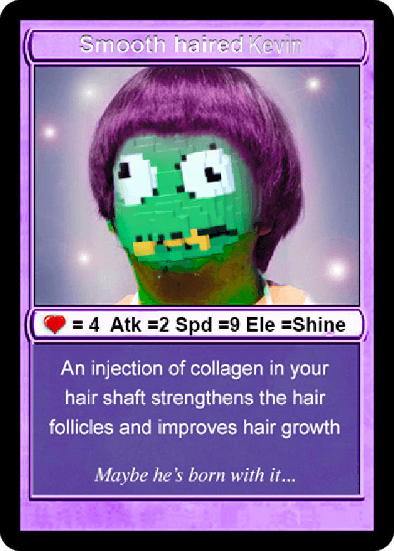 RAREKEVIN Series 1 Card 18 HAIRKEVIN