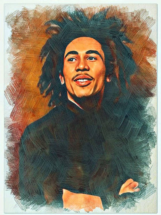 Pencil Art #11 Bob Marley