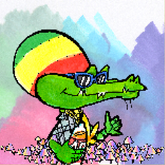 Pixelated Ganja Gators #3623