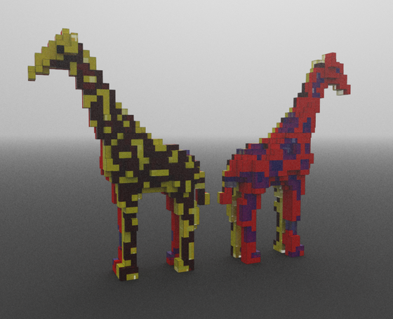 CryptoVoxel Giraffe