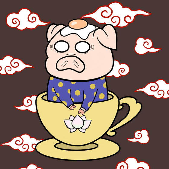 Lucky Teacup Piggy Club #141