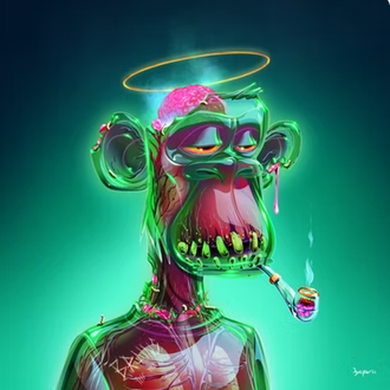 Zombified Monkey with Pipe