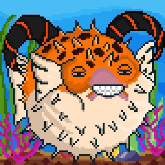 Puffer Pixel Fish #199