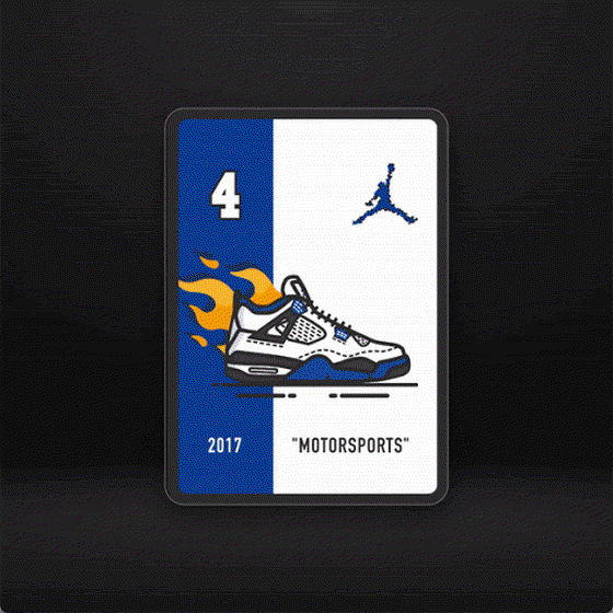 Air Jordan 4 Pack - “Motorsports” • Collectable Air Jordan Cards