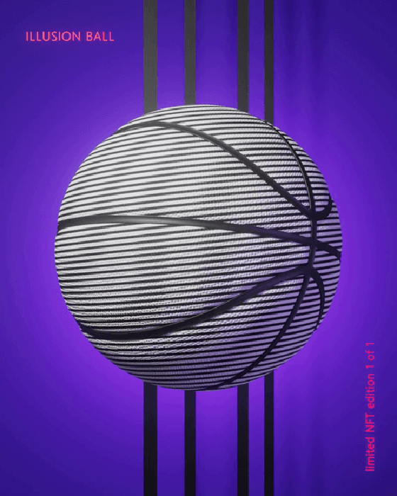 Digital Basketballs - NFT #21 "ILLUSION BALL"