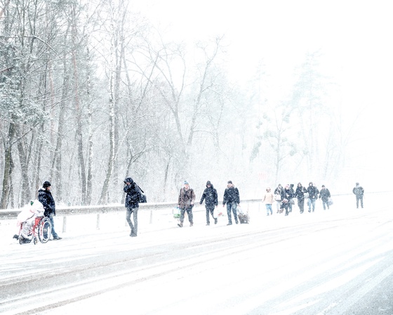 Lorenzo Meloni - Ukraine. Outskirts of Irpin. March 2022.