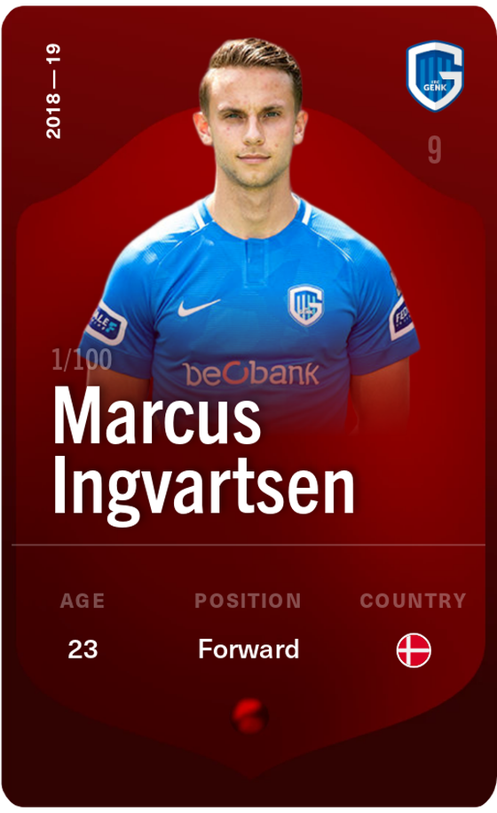 Marcus Ingvartsen 2018-19 • Rare 1/100