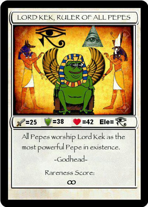 (Fractional - see description) LORDKEK - Series 1 - Card 34 [0.000009/10]