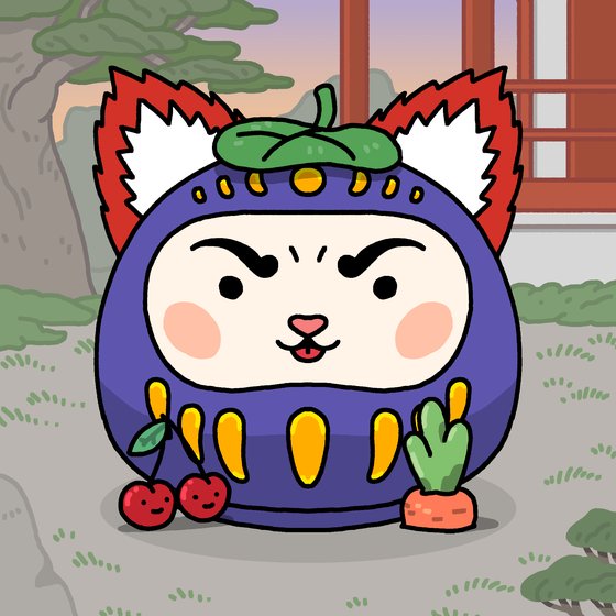 Neko Daruma #342