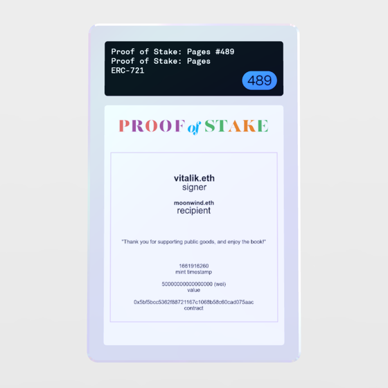 Minter Token - Proof of Stake: Pages #489