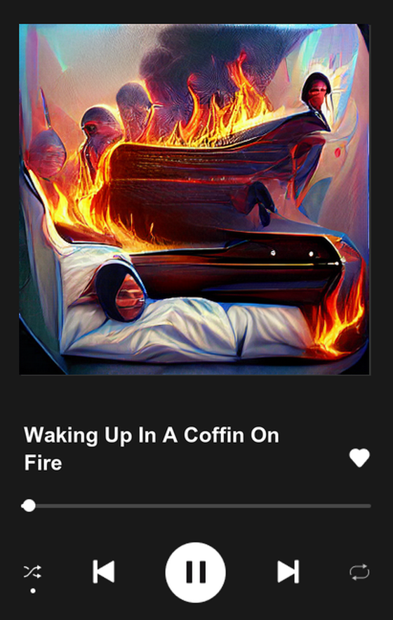 Waking Up In A Coffin On Fire