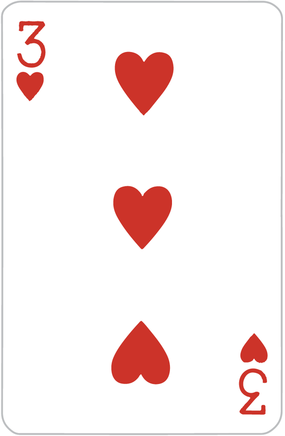 THREE OF HEARTS