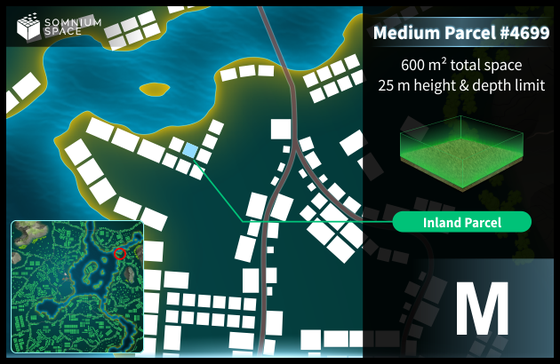 Medium #4699 (M) parcel in Somnium Space