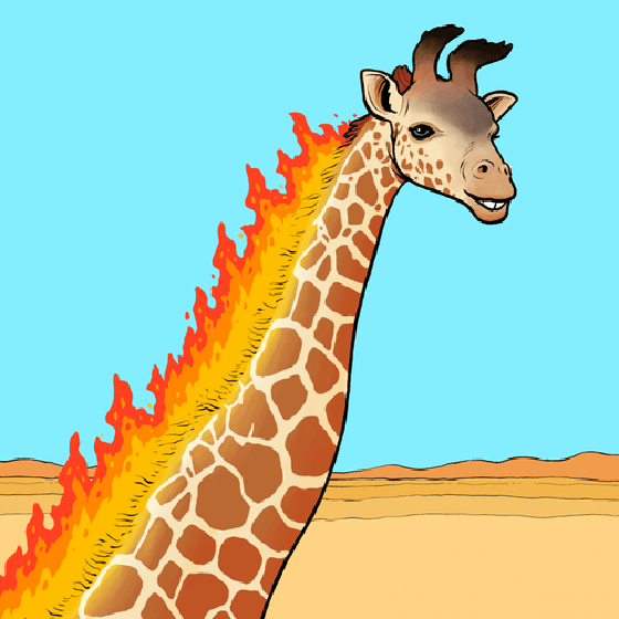 Flaming Giraffe (10/30)