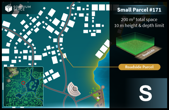 Small #171 (S) parcel in Somnium Space 