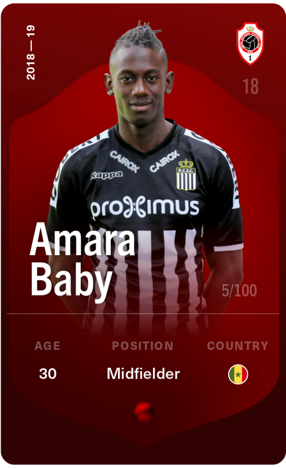 Amara Baby 2018-19 • Rare 5/100