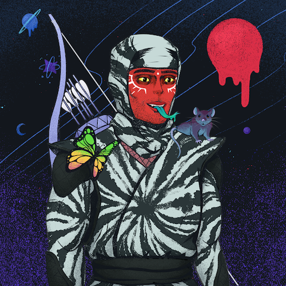 Tie Dye Ninja #3228