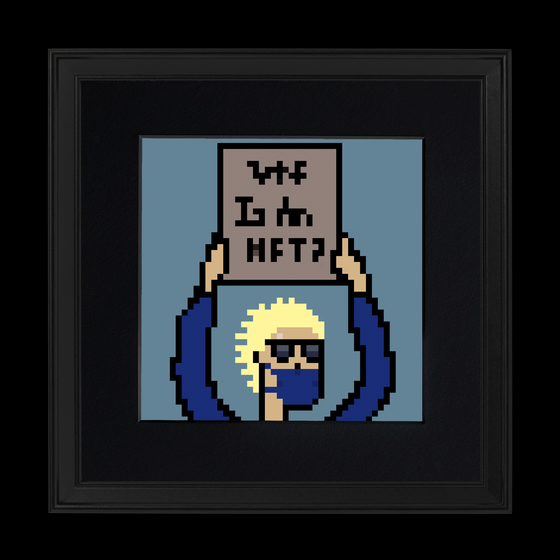 Framed CryptoDude: Blue #7/20