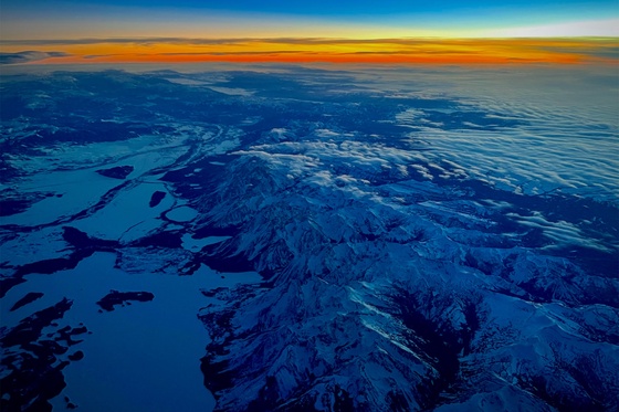 Dusk in the Tetons