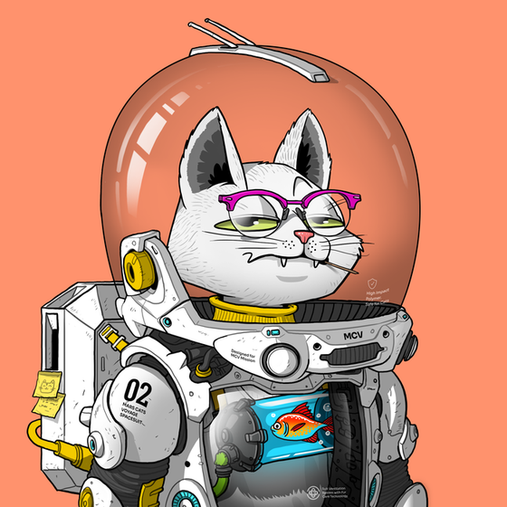 Mars Cat in Spacesuit #351