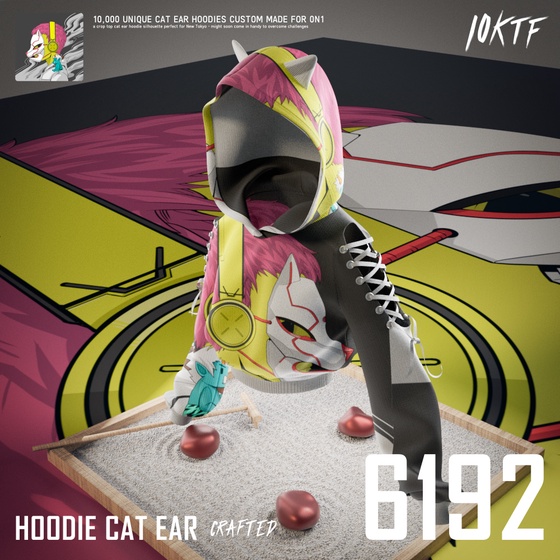 0N1 Cat Ear Hoodie #6192