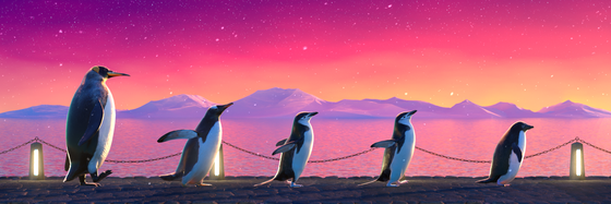 Five Penguins #1409