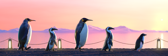 Five Penguins #2733