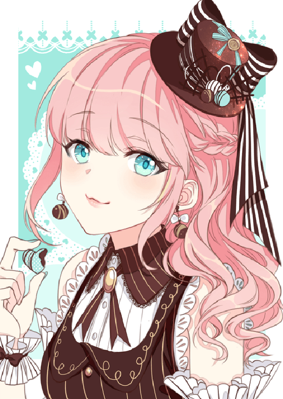 #012 Lolita girl with chocolate mint