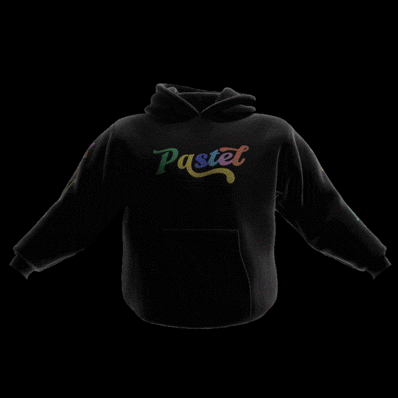 Pastel World: Black Hoodie