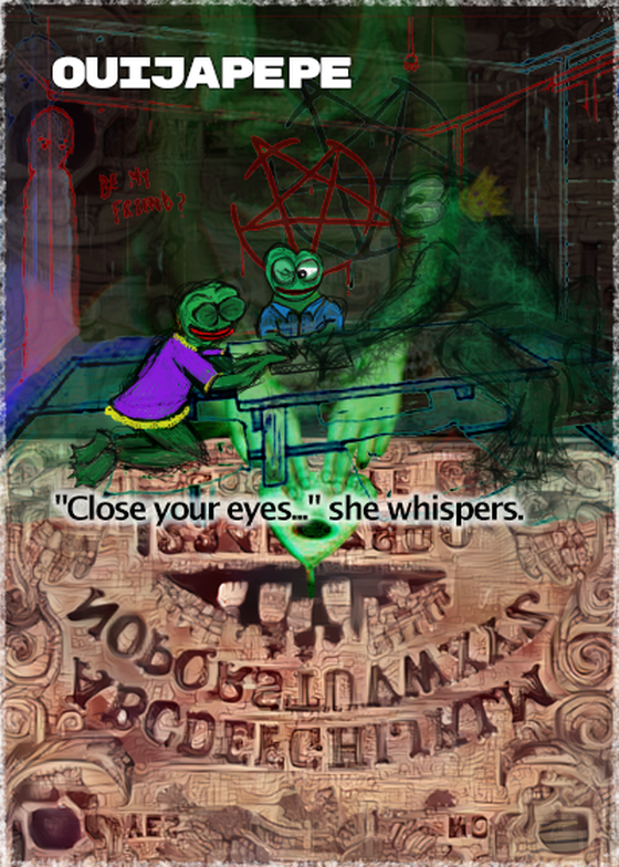 OUIJAPEPE series 31 | RarePepe | Rare Pepe Wallet 2016